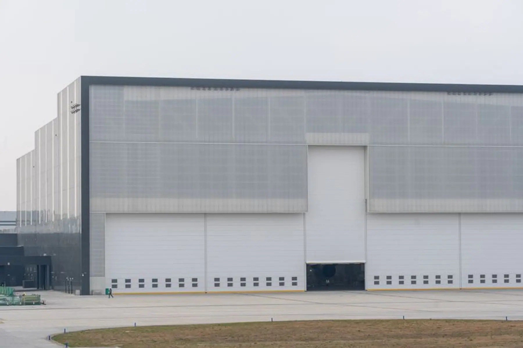 Completed warehouse exterior ready for occupancy and day-to-day operations